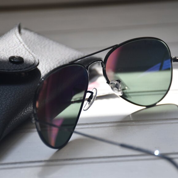 Ray-Ban RB3025 Large Metal Aviator Polarized Sun Glasses with case (new) main image 4
